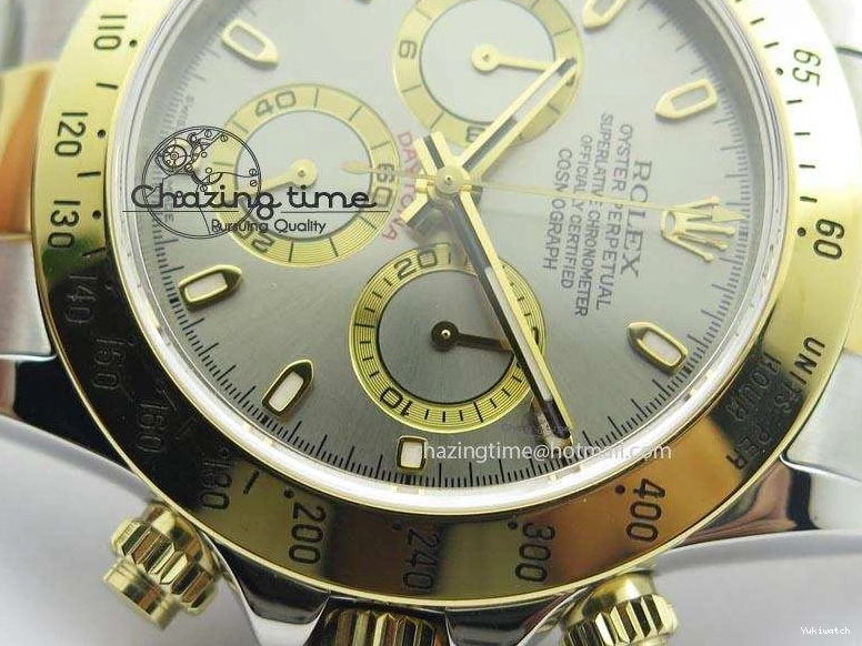 JF SS 116523 Gray On Best Bracelet A7750 YG Edition SS YG Dial Daytona 0312